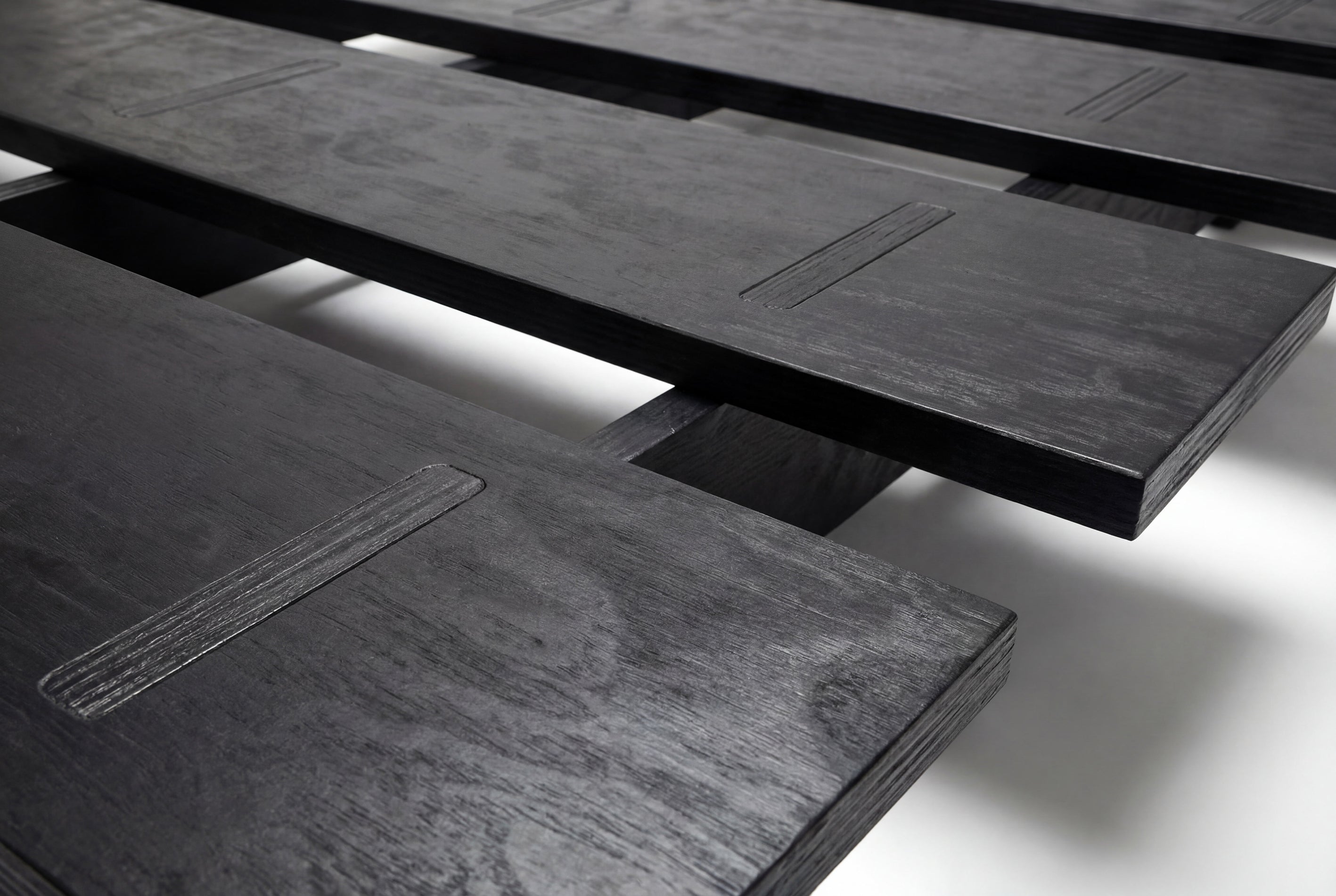 Cama de Madera Mikado - Negro