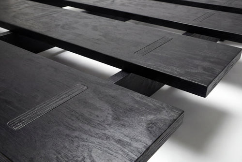 Cama de Madera Mikado - Negro