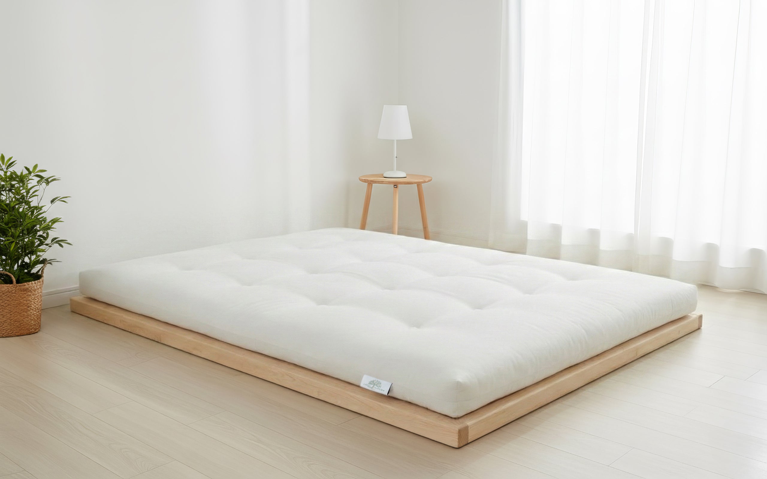 Colchón Látex Natura Slim, elaborado artesanalmente en Barcelona, ecológico y natural